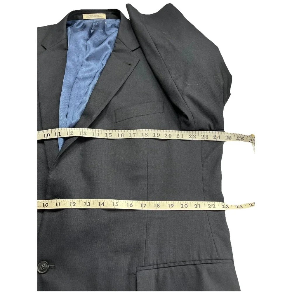 Joseph Abboud Marzotto Super 120’s Sport Coat Mens 50R Navy Italian Wool Blazer